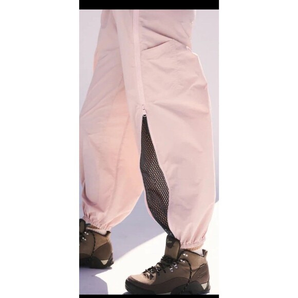 FREE PEOPLE movement fast track Pants Joggers Side Zip Activewear Small Pink - Picture 2 of 7